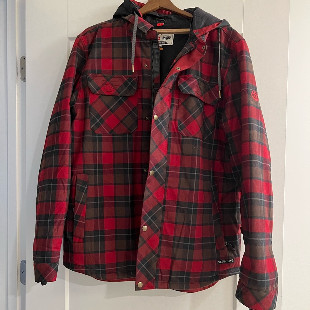 Men’s 686 Woodland Jacket in Oxblood